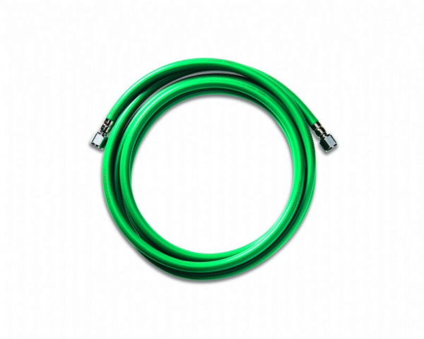 High-pressure oxygen hose with DISS fittings